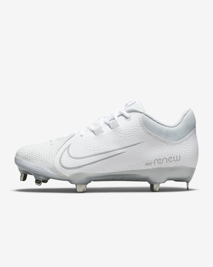 Zapatos de Softbol Nike Hyperdiamond 4 Pro Mujer Blancas Plateadas Gris | IMGNW-1860