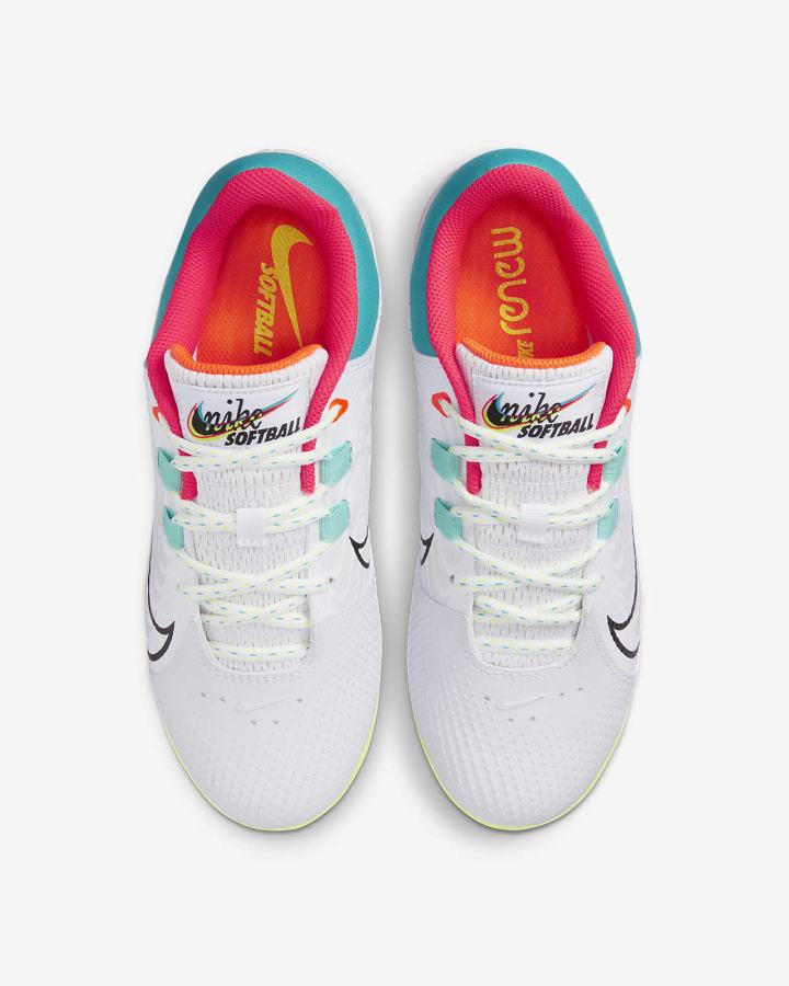 Zapatos de Softbol Nike Hyperdiamond 4 Pro Mujer Blancas Verde Negras | VIAHP-1974