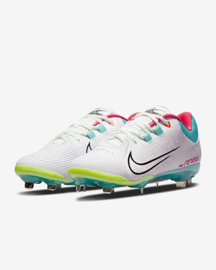 Zapatos de Softbol Nike Hyperdiamond 4 Pro Mujer Blancas Verde Negras | VIAHP-1974