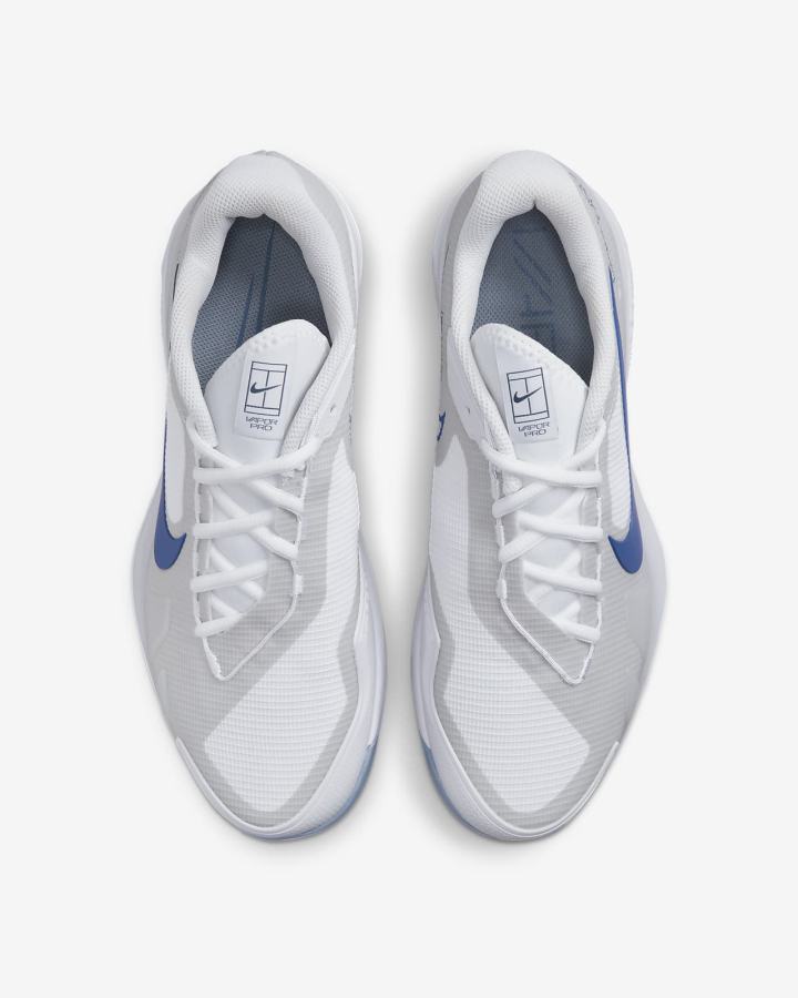 Zapatos de Tenis Nike Court Air Zoom Vapor Pro Hard Court Hombre Blancas Gris Azul Marino | IMKSJ-7906