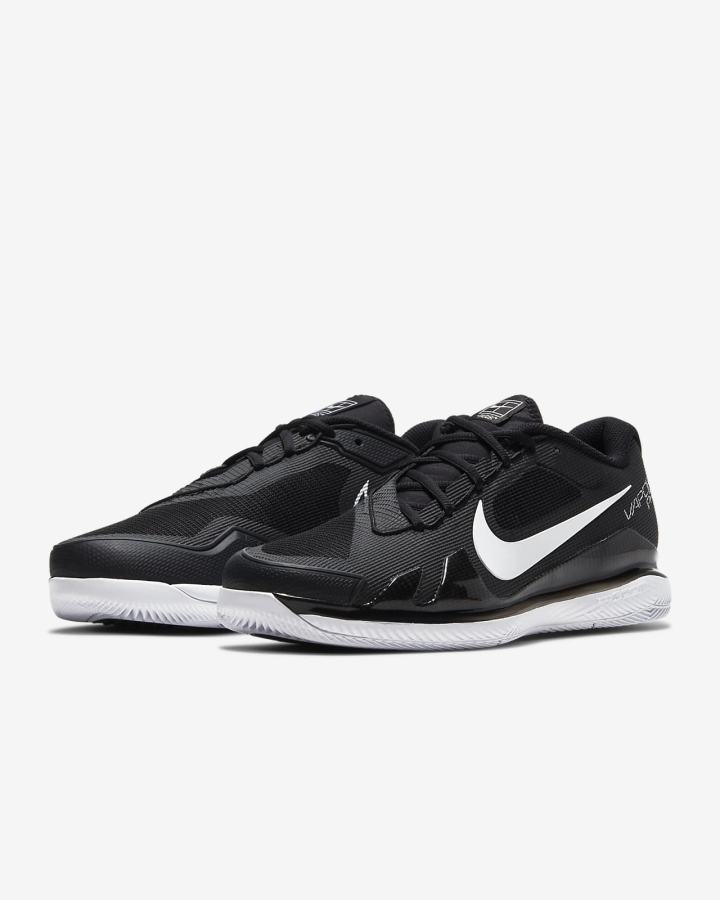 Zapatos de Tenis Nike Court Air Zoom Vapor Pro Hard Court Hombre Negras Blancas | TSNXL-8736