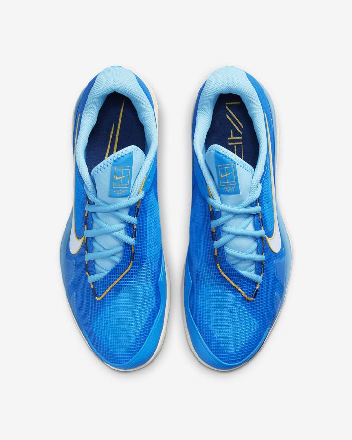 Zapatos de Tenis Nike Court Air Zoom Vapor Pro Hard Court Hombre Azules Beige Claro Blancas | ZYTUK-2947