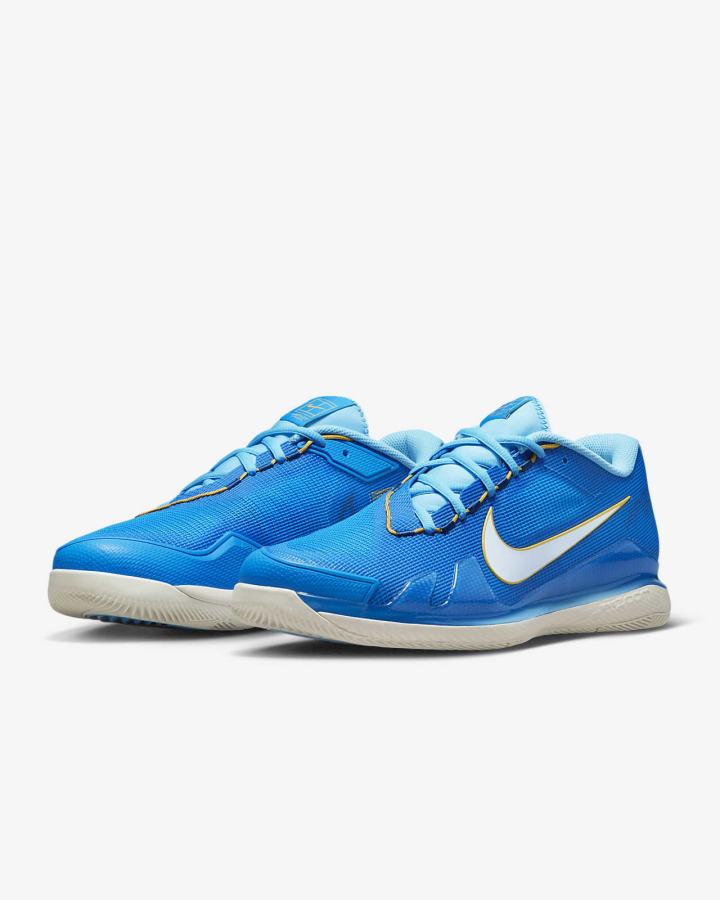 Zapatos de Tenis Nike Court Air Zoom Vapor Pro Hard Court Hombre Azules Beige Claro Blancas | ZYTUK-2947
