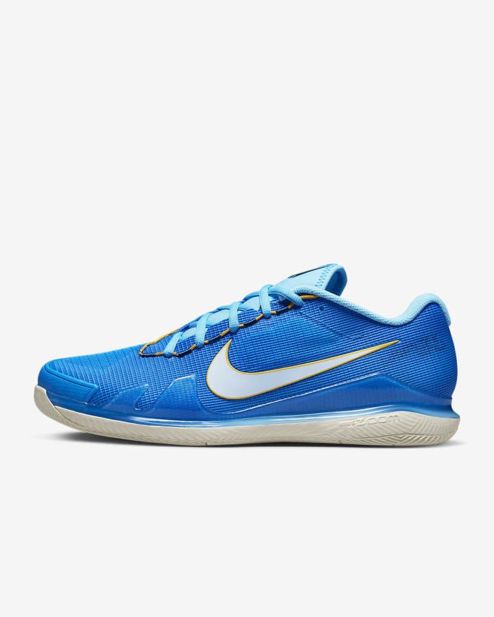 Zapatos de Tenis Nike Court Air Zoom Vapor Pro Hard Court Hombre Azules Beige Claro Blancas | ZYTUK-2947
