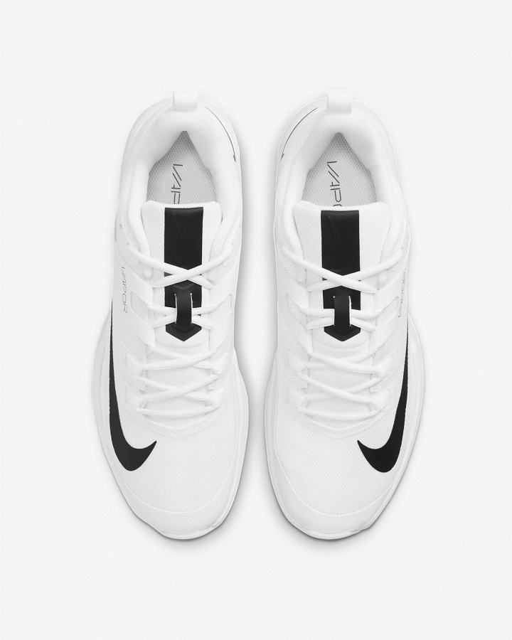 Zapatos de Tenis Nike Court Vapor Lite Hard Court Hombre Blancas Negras | BQFIJ-4806