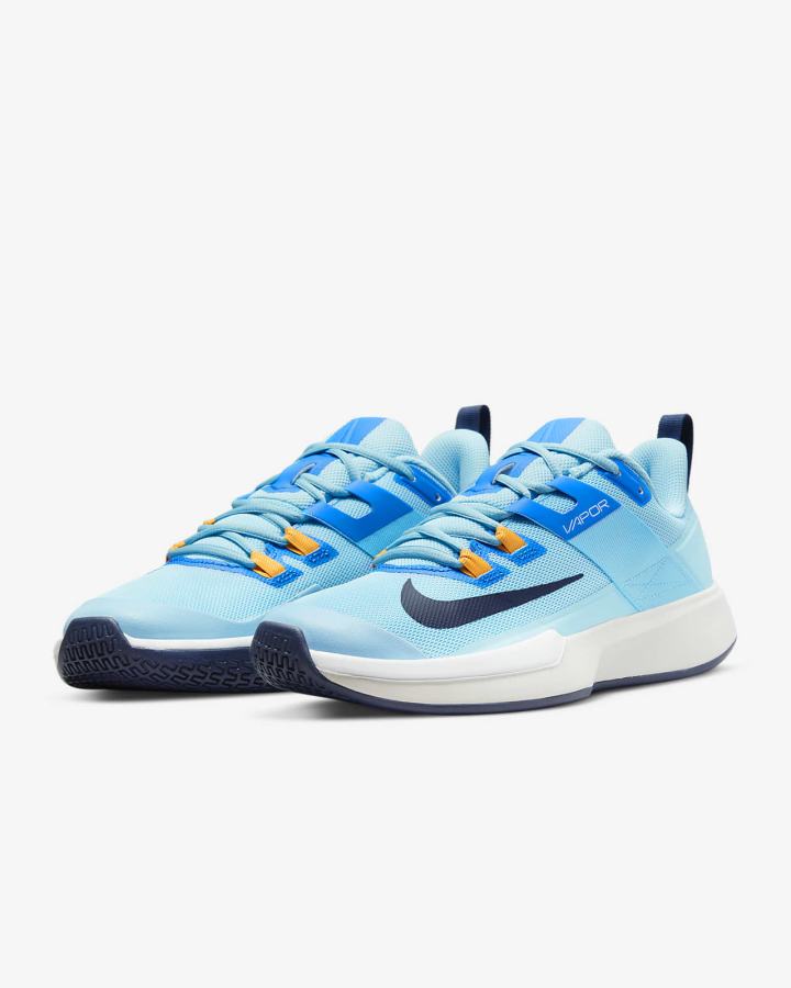 Zapatos de Tenis Nike Court Vapor Lite Hard Court Hombre Azules Blancas Azul Marino | ZDSTC-7589