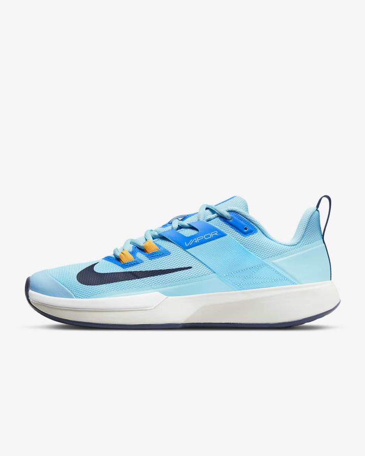 Zapatos de Tenis Nike Court Vapor Lite Hard Court Hombre Azules Blancas Azul Marino | ZDSTC-7589