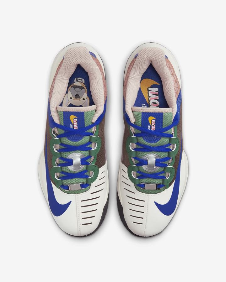 Zapatos de Tenis Nike Zoom GP Turbo Naomi Osaka Hard-Court Mujer Verde Azules | DCFQM-2379