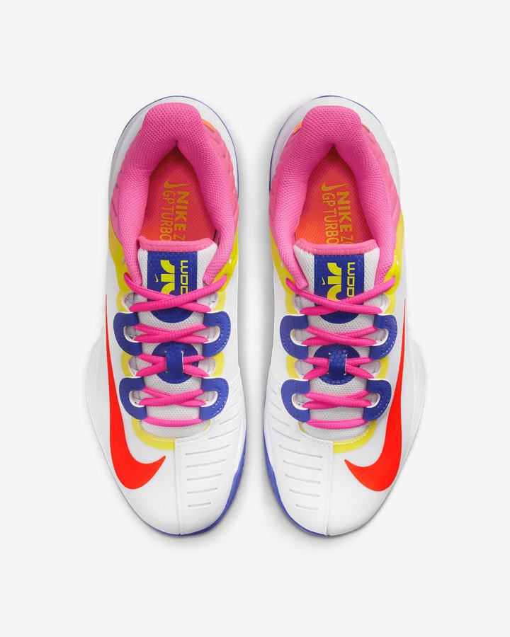 Zapatos de Tenis Nike Zoom GP Turbo Naomi Osaka Hard-Court Mujer Blancas Rosas Amarillo Rojas | IUYZW-0195