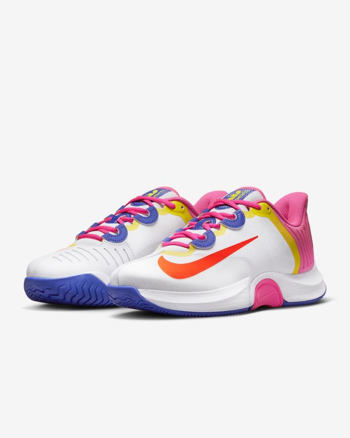 Zapatos de Tenis Nike Zoom GP Turbo Naomi Osaka Hard-Court Mujer Blancas Rosas Amarillo Rojas | IUYZW-0195
