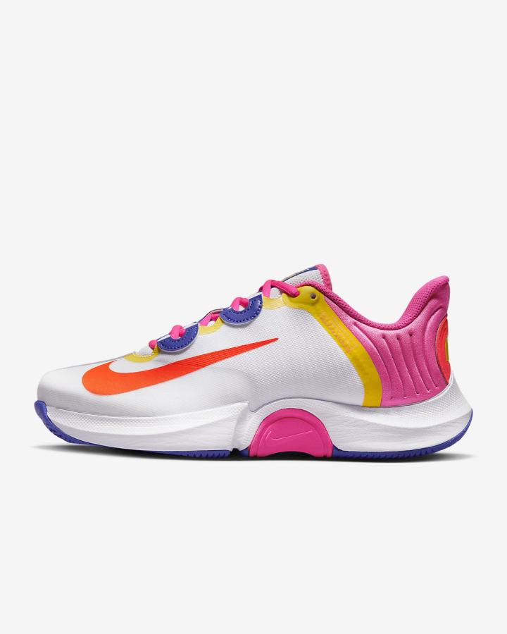 Zapatos de Tenis Nike Zoom GP Turbo Naomi Osaka Hard-Court Mujer Blancas Rosas Amarillo Rojas | IUYZW-0195