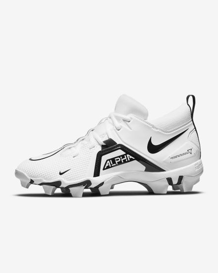 Botas de Futbol Nike Alpha Menace 3 Shark Hombre Blancas Negras | DBFVX-4805
