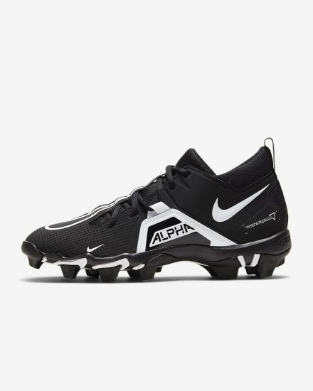 Botas de Futbol Nike Alpha Menace 3 Shark Hombre Negras Blancas | LETMY-7914