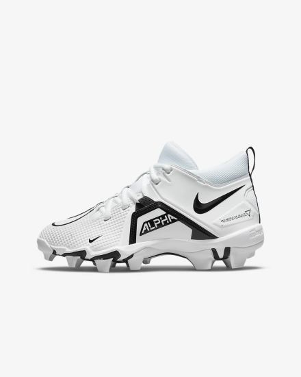 Botas de Futbol Nike Alpha Menace 3 Shark Kids Niño Blancas Negras | SJPMN-5430
