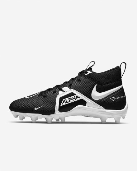 Botas de Futbol Nike Alpha Menace Varsity 3 Hombre Negras Blancas | IZKNW-9157