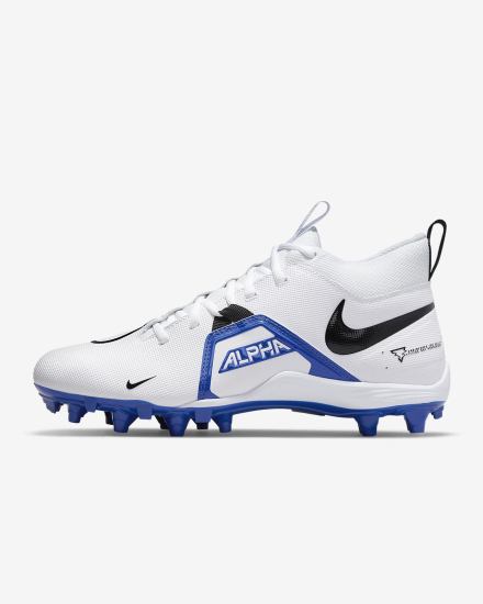 Botas de Futbol Nike Alpha Menace Varsity 3 Hombre Blancas Azul Real Negras | QHBMT-7219