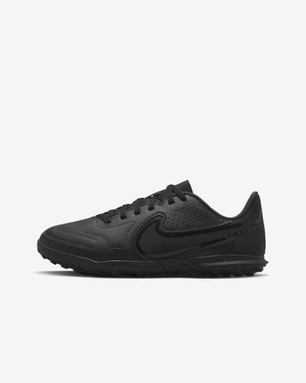 Botas de Futbol Nike Jr. Tiempo Legend 9 Club TF Kids Turf Niña Negras Blancas Azules Claro Negras | FUCRL-9178