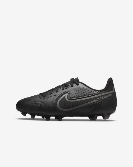 Botas de Futbol Nike Jr. Tiempo Legend 9 Club MG Kids Multi-Ground Niña Negras Metal Gris | ZCUOR-0298