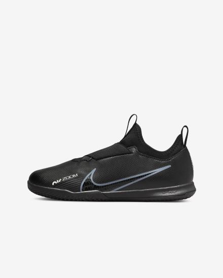Botas de Futbol Nike Jr. Zoom Mercurial Vapor 15 Academy IC Kids Indoor/Court Niña Negras Blancas Gris Oscuro | ECIZP-6452