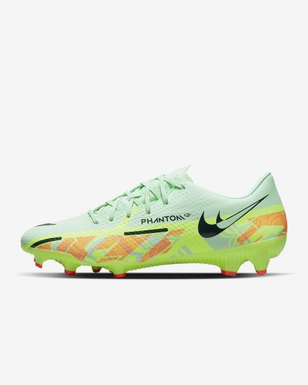 Botas de Futbol Nike Phantom GT2 Academy MG Multi-Ground Mujer Verde Menta Verde Naranjas Azules | DZSRO-6183