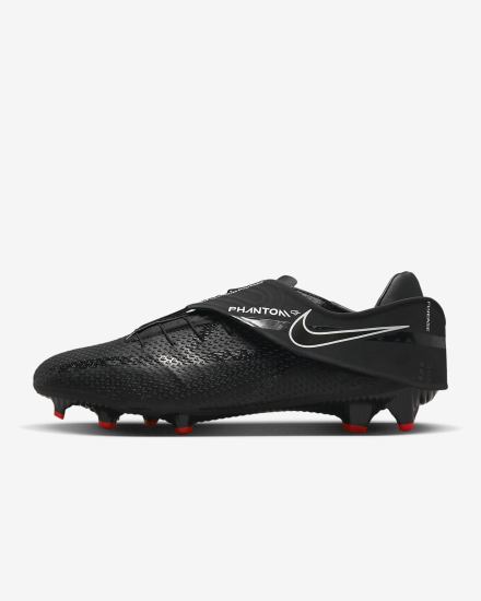 Botas de Futbol Nike Phantom GT2 Academy FlyEase MG Easy On/Off Multi-Ground Mujer Negras Blancas Rojas Gris | TXBCP-0945