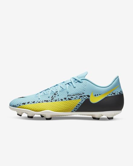 Botas de Futbol Nike Phantom GT2 Club MG Multi-Ground Mujer Amarillo Negras | XHRGZ-8061