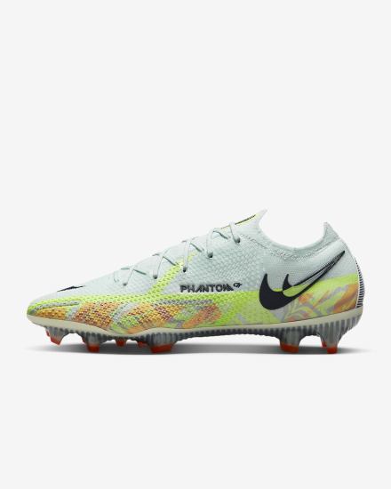Botas de Futbol Nike Phantom GT2 Elite FG Firm-Ground Mujer Verde Naranjas Azules | BSAHD-8162