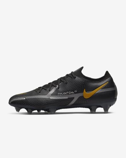 Botas de Futbol Nike Phantom GT2 Elite FG Firm-Ground Mujer Negras Metal Doradas Metal Plateadas Metal Gris | EXAHT-6174