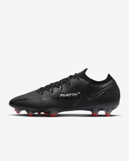 Botas de Futbol Nike Phantom GT2 Elite FG Firm-Ground Mujer Negras Blancas Rojas Claro Gris Oscuro | TNEIL-7325