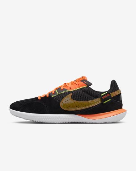 Botas de Futbol Nike Streetgato Mujer Negras Naranjas | FGPLC-6928