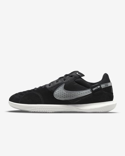 Botas de Futbol Nike Streetgato Mujer Negras Blancas | HWZPF-9640