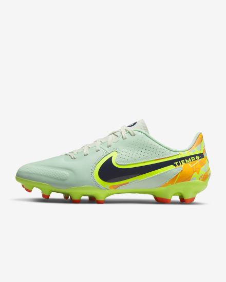 Botas de Futbol Nike Tiempo Legend 9 Academy MG Multi-Ground Hombre Verde Menta Naranjas Azules | KARLH-8601