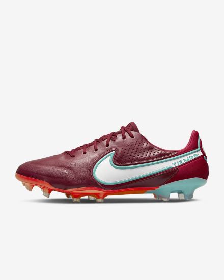 Botas de Futbol Nike Tiempo Legend 9 Elite FG Firm-Ground Hombre Rojas Rojas Claro Blancas | FVQTP-4837