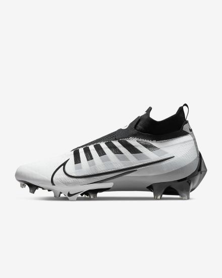 Botas de Futbol Nike Vapor Edge Elite 360 Flyknit Hombre Blancas Gris Metal Plateadas Negras | VEMZW-1478
