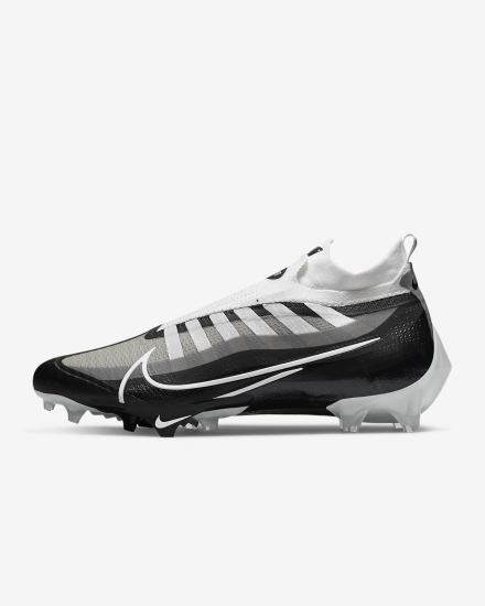 Botas de Futbol Nike Vapor Edge Elite 360 Flyknit Hombre Negras Gris Oscuro Blancas | WGEZQ-7351