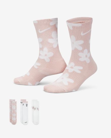 Calcetines Nike Everyday Plus Kids Cushioned Crew (3 Pairs) Niña Multicolor | NFVKJ-4672
