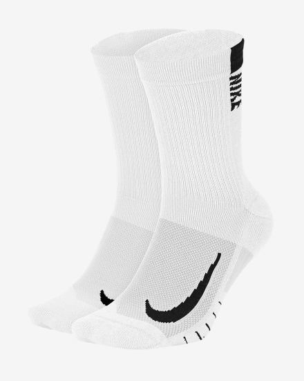 Calcetines Nike Multiplier Crew Sock (2 Pairs) Hombre Blancas Negras | JAOEY-9471
