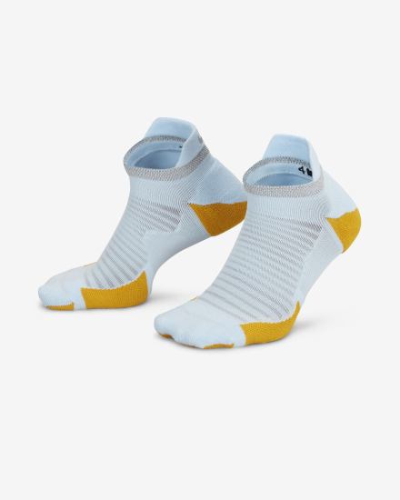 Calcetines Nike Spark Cushioned No-Show Running Hombre Azules Amarillo Plateadas | WPQYD-0315