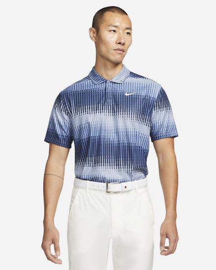 Camisa Polo Nike Dri-FIT ADV Tiger Woods Golf Hombre Negras Blancas | FPBIA-8635