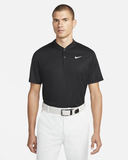 Camisa Polo Nike Dri-FIT Victory Golf Hombre Negras Blancas | ASLGC-4659