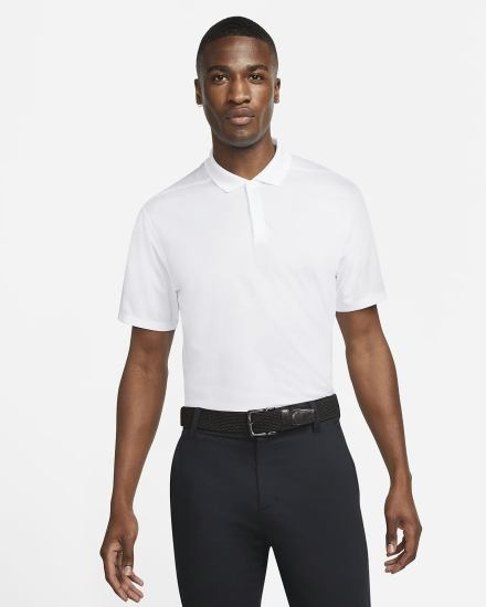 Camisa Polo Nike Dri-FIT Victory Golf Hombre Blancas Negras | DOFBA-8321