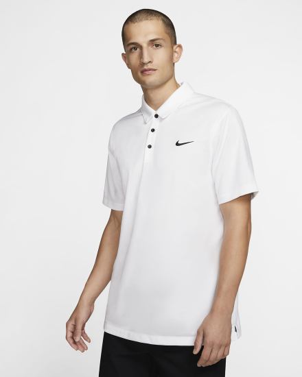 Camisa Polo Nike Football Hombre Blancas Negras | DUHZJ-2809
