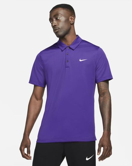 Camisa Polo Nike Football Hombre Moradas Negras Blancas | EUZIT-4968