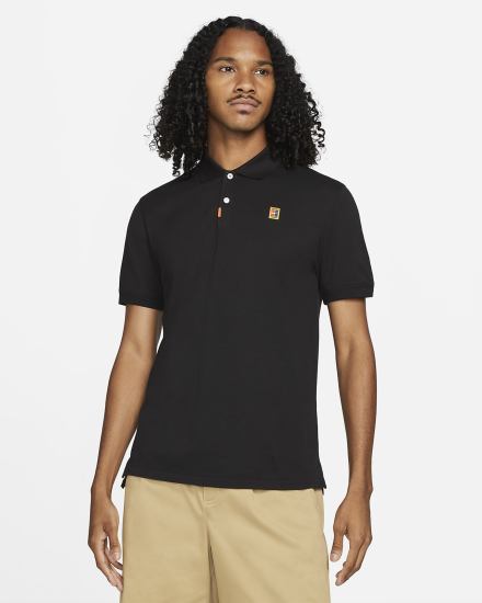 Camisa Polo Nike Slim Fit Hombre Negras | WOCJH-6932