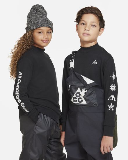 Camisas Nike ACG Dri-FIT Kids Long-Sleeve Top Niña Negras | XYGKB-4308