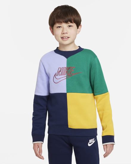 Camisas Nike Dri-FIT Kids Long-Sleeve Training Top Niño Azul Marino Rojas | YDNPG-3480