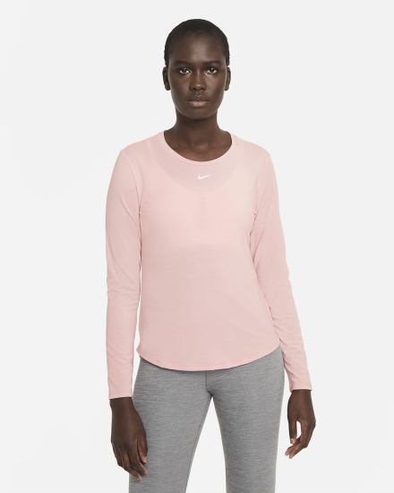 Camisas Nike Dri-FIT UV One Luxe Standard Fit Long-Sleeve Top Mujer Rosas | BHJLA-7640