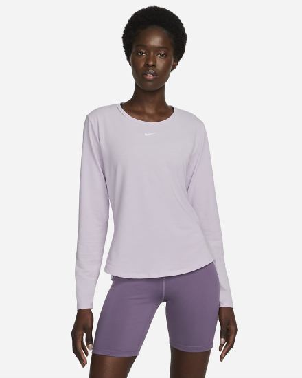 Camisas Nike Dri-FIT UV One Luxe Standard Fit Long-Sleeve Top Mujer Moradas | GTQEF-2914