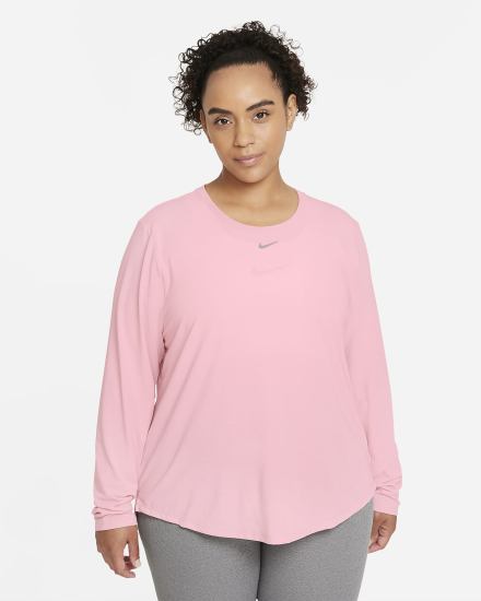 Camisas Nike Dri-FIT UV One Luxe Standard Fit Long-Sleeve Top Mujer Rosas | NSMXC-3269