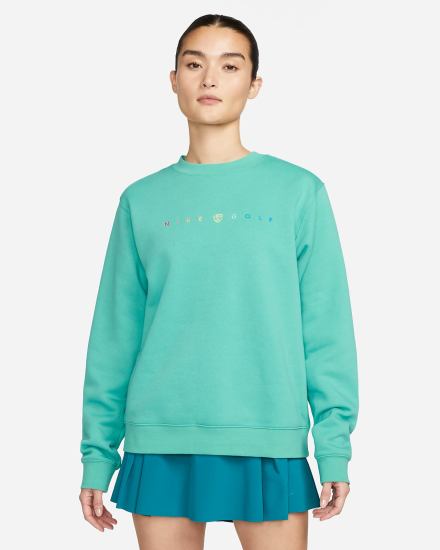 Camisas Nike Golf Crew Top Mujer Turquesa | JQMZV-4203